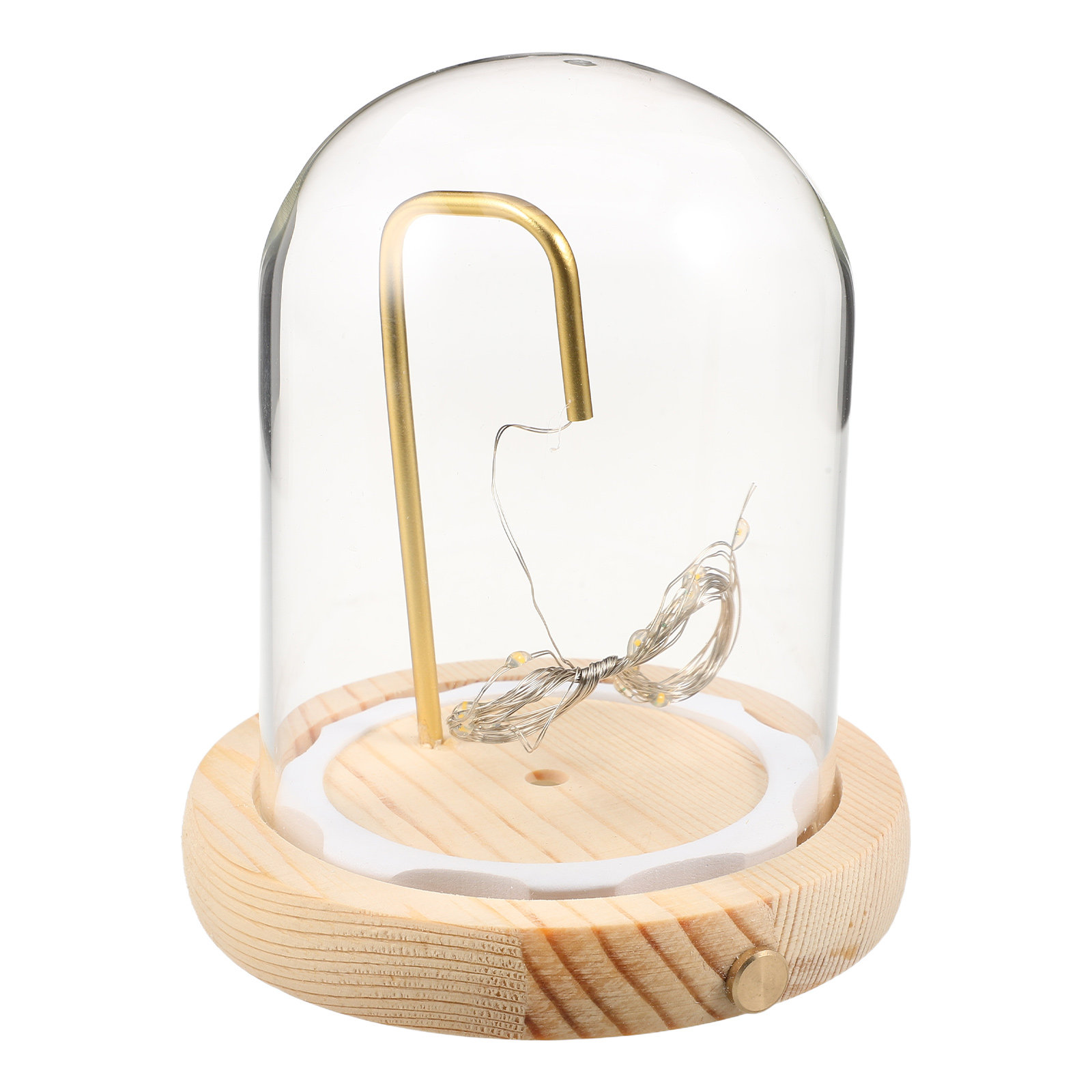 Glass Display Dome Wood Base L - огляд і ціна Plastic Dome Clear