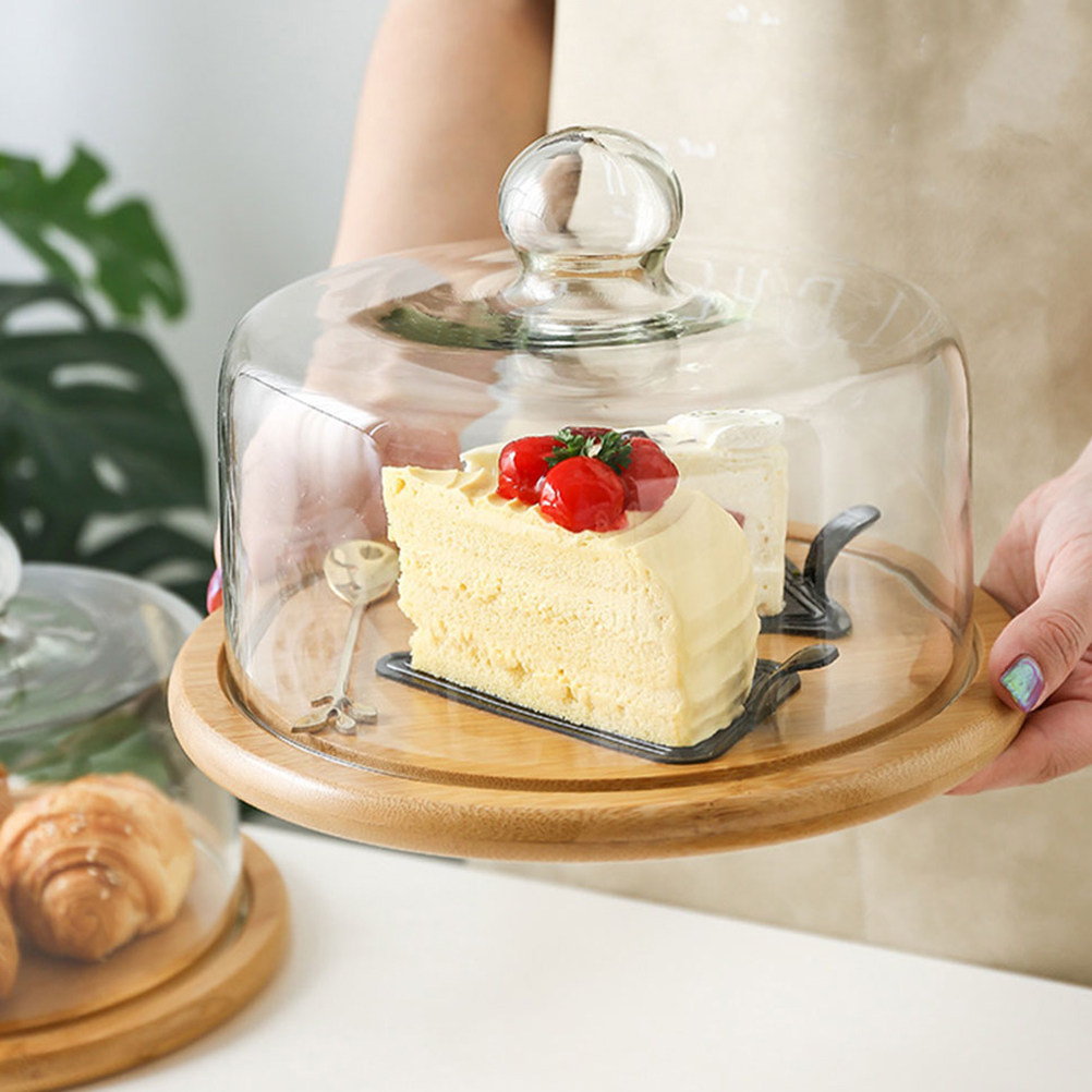 18Cm Clear Glass Dessert Dome  - огляд і ціна Plastic Dome Clear
